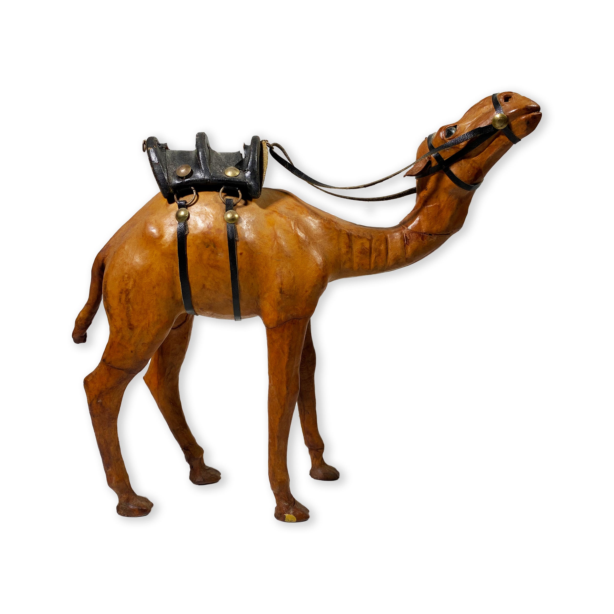 Hand-Painted Camel Statuette with Saddle | Catch & Release Vintage NYC