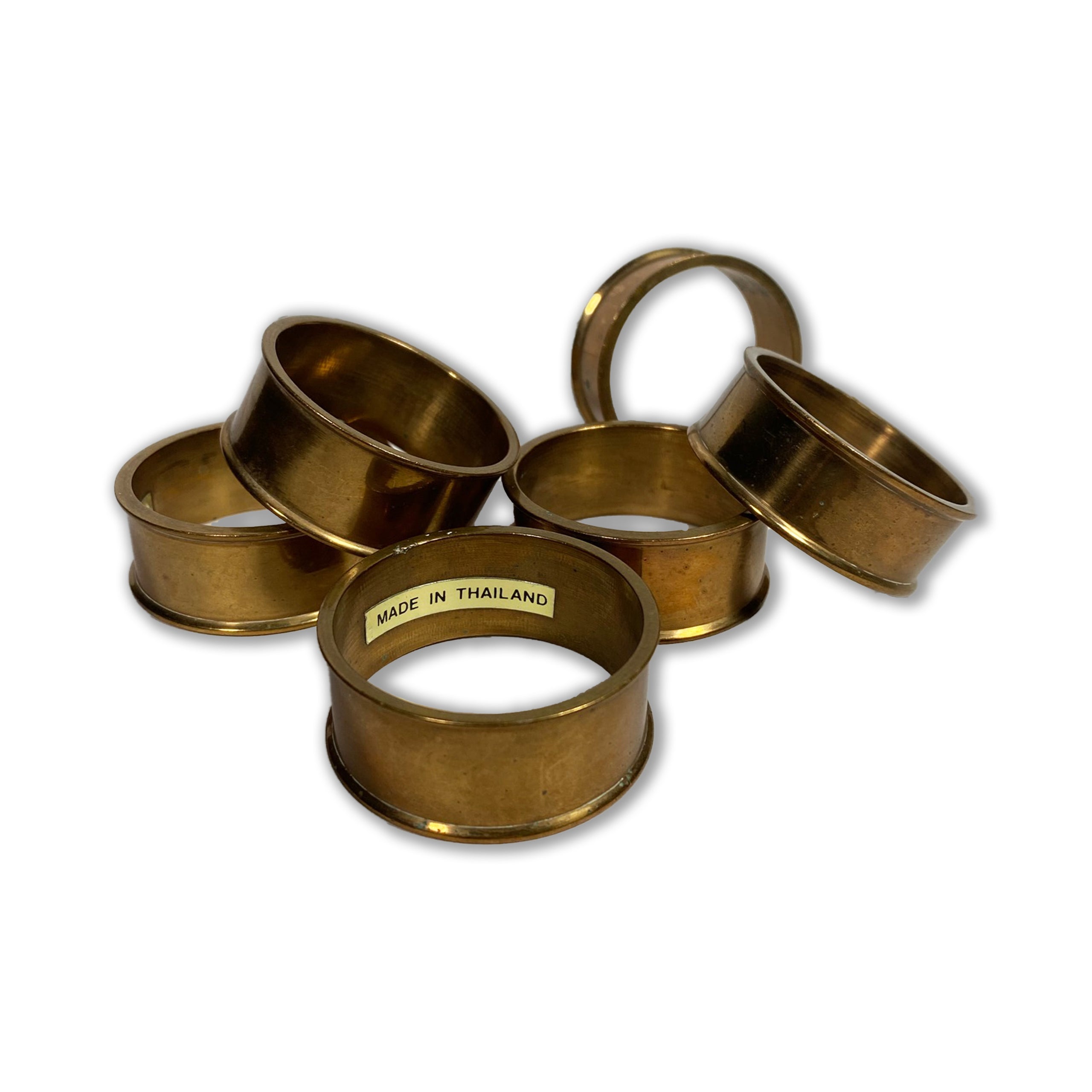 Brass napkin rings on sale vintage